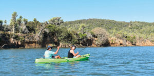 Two men on Kayak